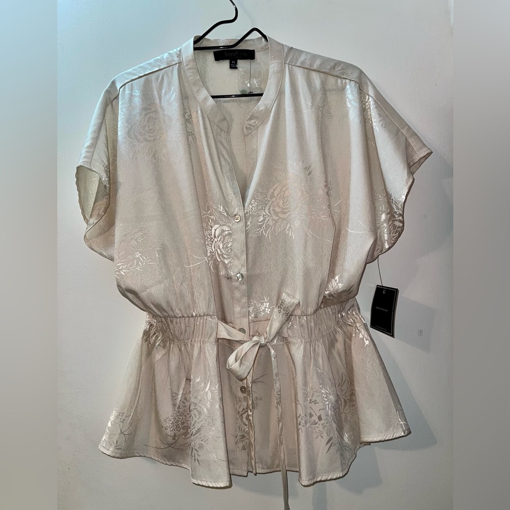 Beautiful blouse, Ivory, extra large